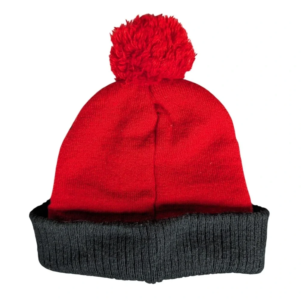 Marvel Spider-Man Red Grey Knit Pom Beanie‎ Hat 359-D23-006805